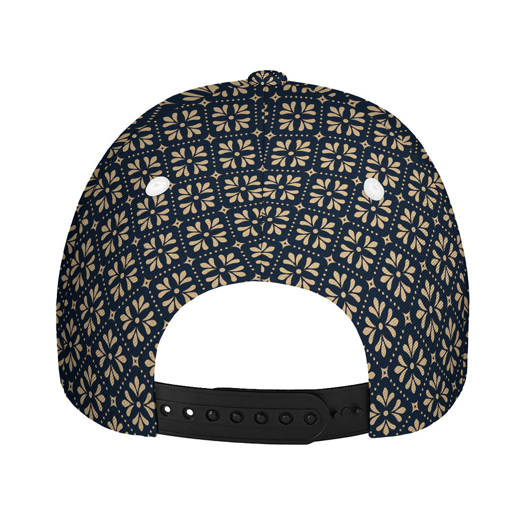 Geometric Floral Print Baseball Cap