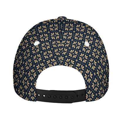 Geometric Floral Print Baseball Cap
