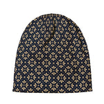 Geometric Floral Print Beanie