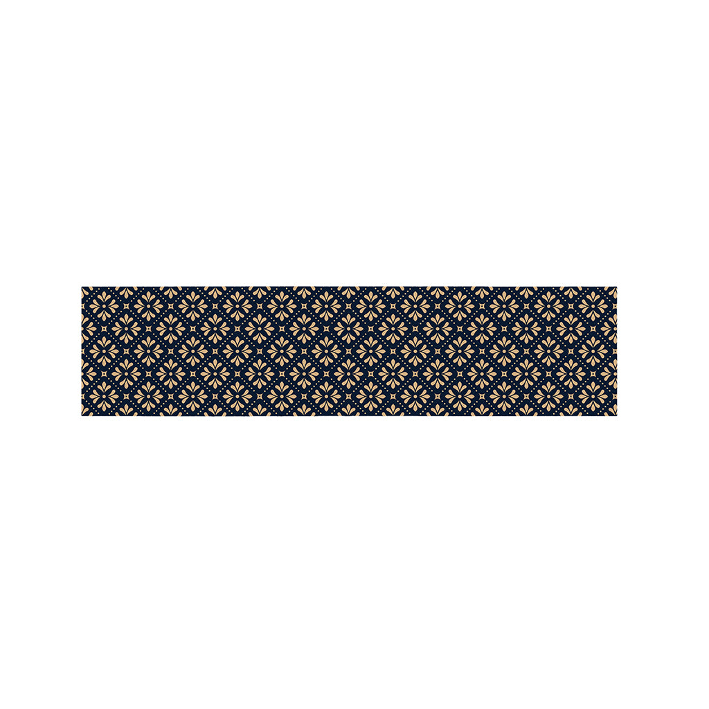Geometric Floral Print Bed Runner