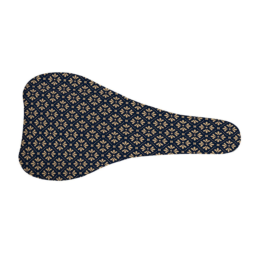 Geometric Floral Print Bicycle Seat Cover