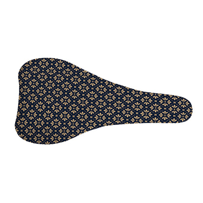 Geometric Floral Print Bicycle Seat Cover