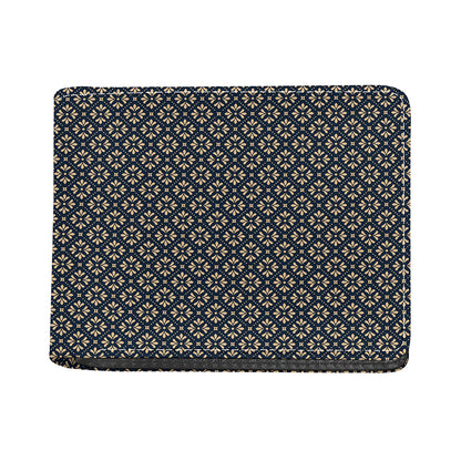Geometric Floral Print Bifold Wallet