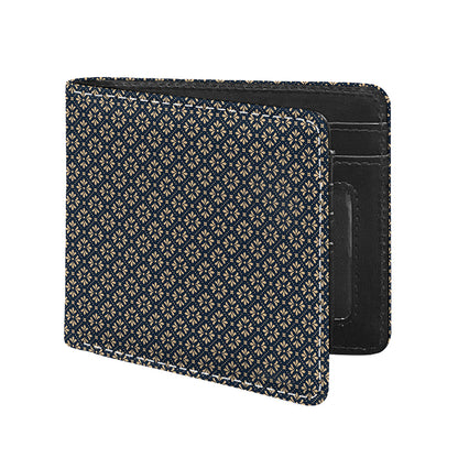 Geometric Floral Print Bifold Wallet
