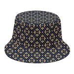 Geometric Floral Print Bucket Hat