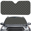 Geometric Floral Print Car Windshield Sun Shade