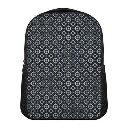 Geometric Floral Print Casual Backpack