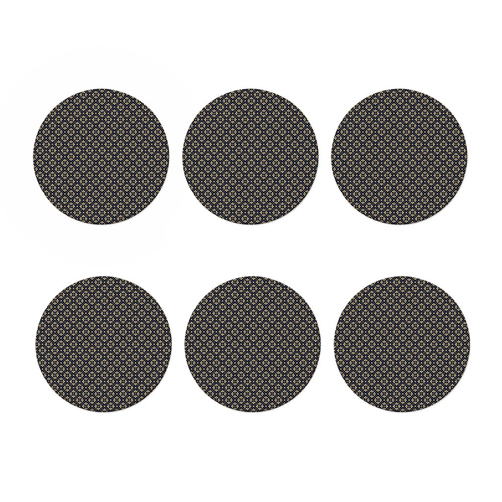 Geometric Floral Print Coaster Set
