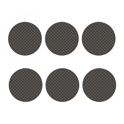Geometric Floral Print Coaster Set