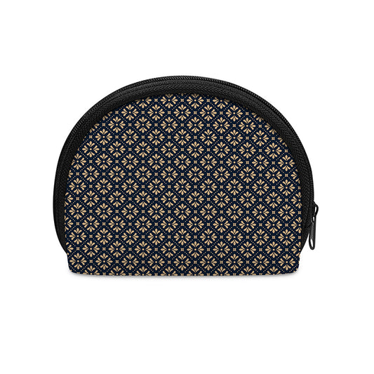 Geometric Floral Print Coin Purse