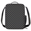 Geometric Floral Print Crossbody Lunch Bag