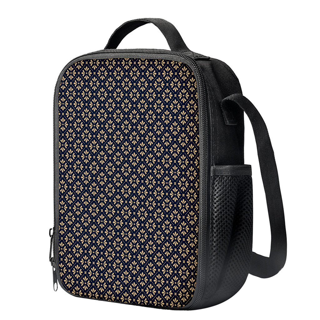 Geometric Floral Print Crossbody Lunch Bag