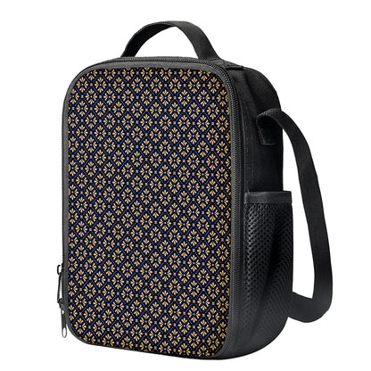 Geometric Floral Print Crossbody Lunch Bag