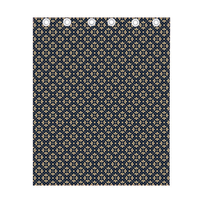 Geometric Floral Print Curtain