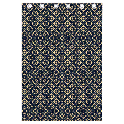 Geometric Floral Print Curtain