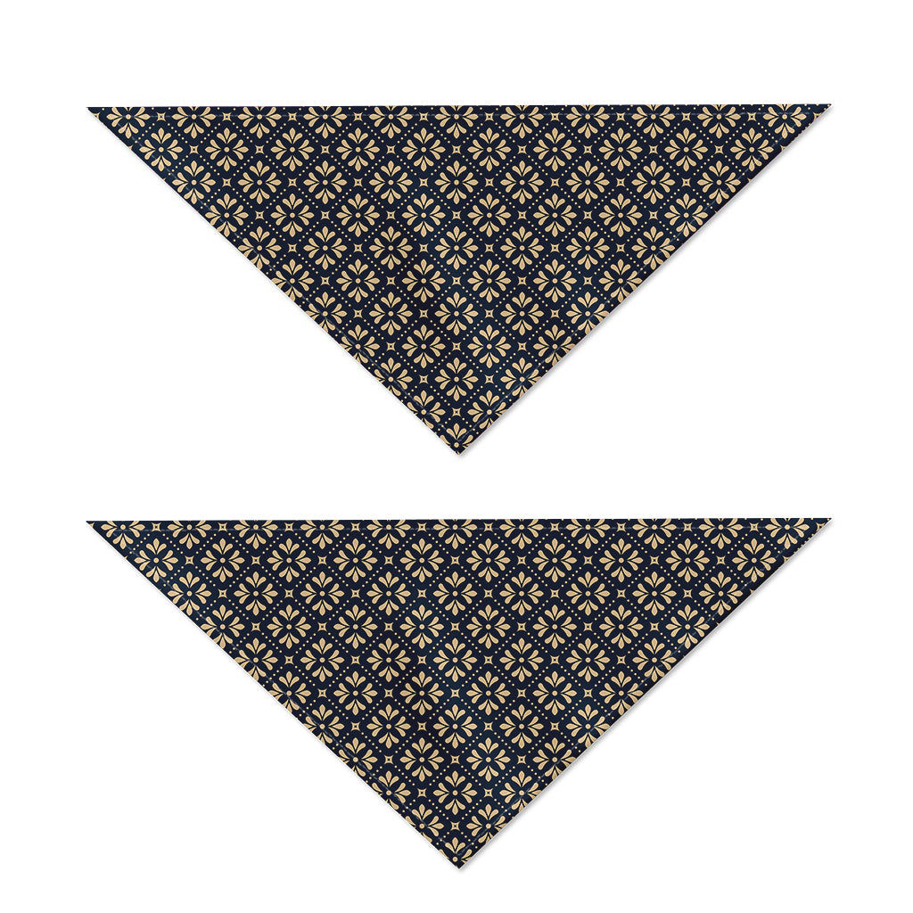 Geometric Floral Print Dog Bandana