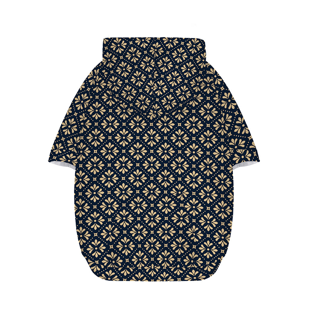 Geometric Floral Print Dog Zip Up Hoodie