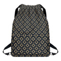 Geometric Floral Print Drawstring Backpack