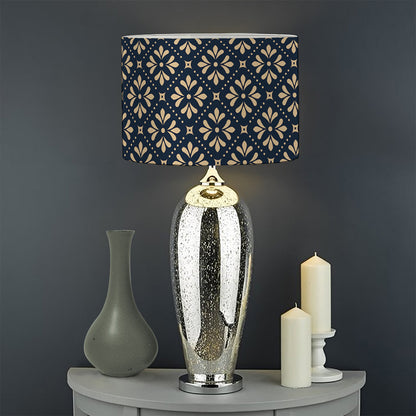 Geometric Floral Print Drum Lamp Shade
