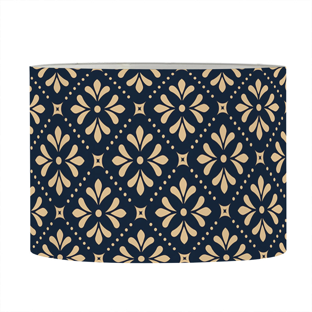 Geometric Floral Print Drum Lamp Shade