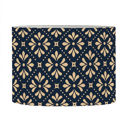 Geometric Floral Print Drum Lamp Shade