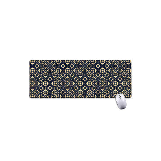 Geometric Floral Print Extended Mouse Pad