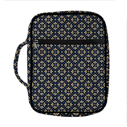 Geometric Floral Print Front Pocket Bible Bag