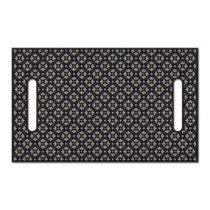 Geometric Floral Print Golf Cart Seat Cover