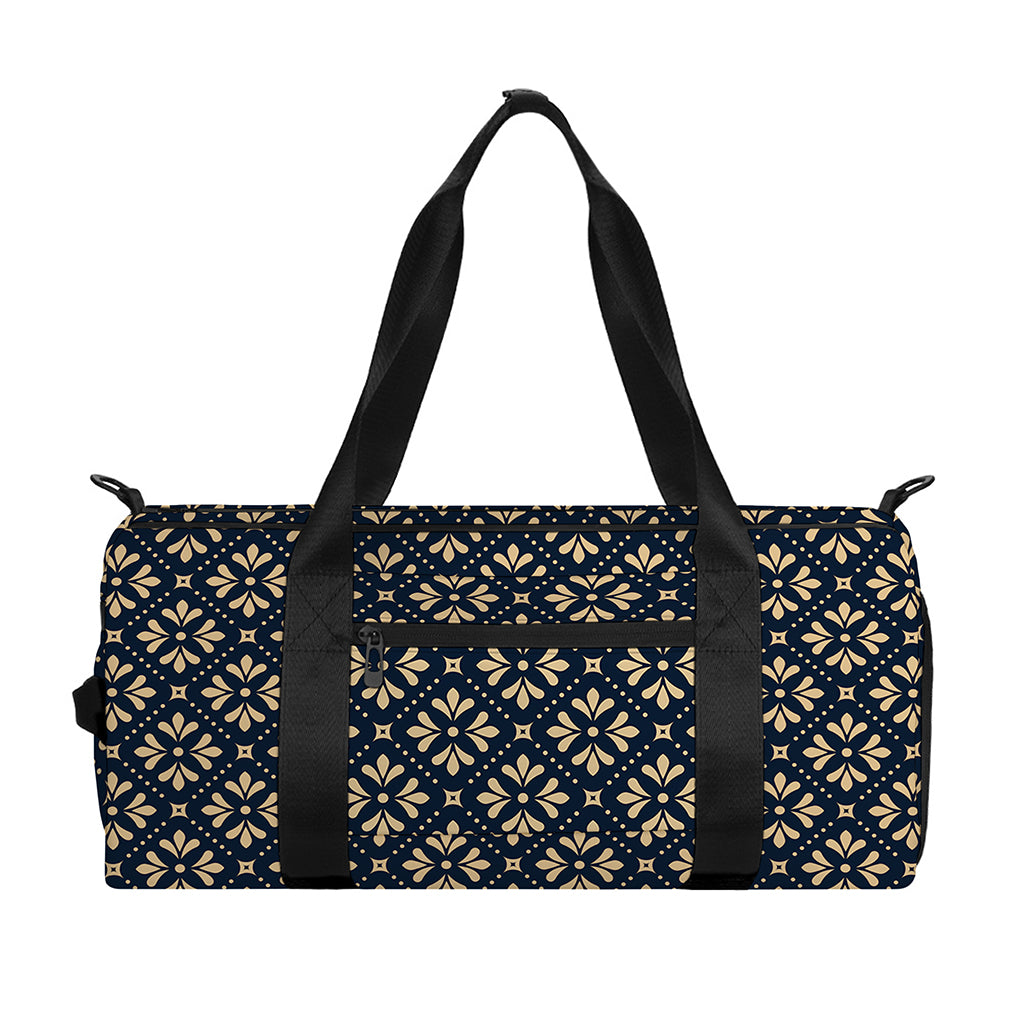 Geometric Floral Print Gym Bag