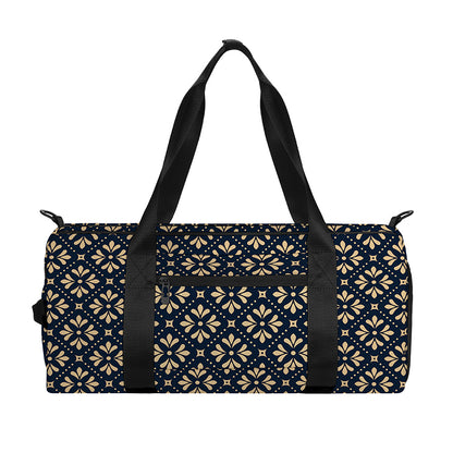 Geometric Floral Print Gym Bag