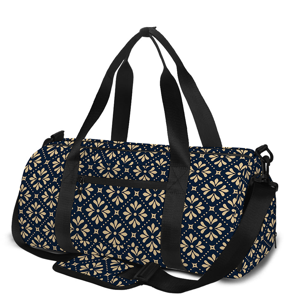 Geometric Floral Print Gym Bag