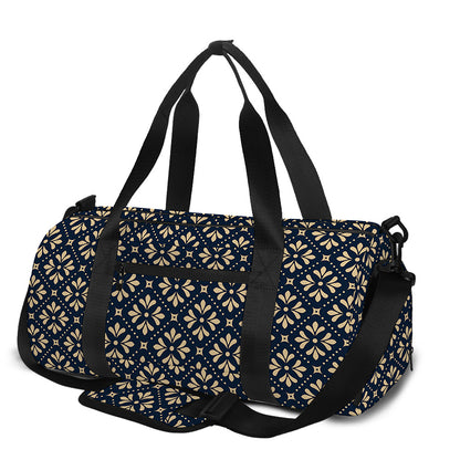 Geometric Floral Print Gym Bag