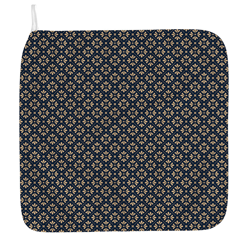 Geometric Floral Print Hand Towel