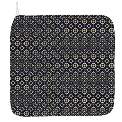 Geometric Floral Print Hand Towel