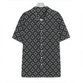Geometric Floral Print Hawaiian Shirt