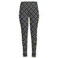 Geometric Floral Print High-Waisted Pocket Leggings