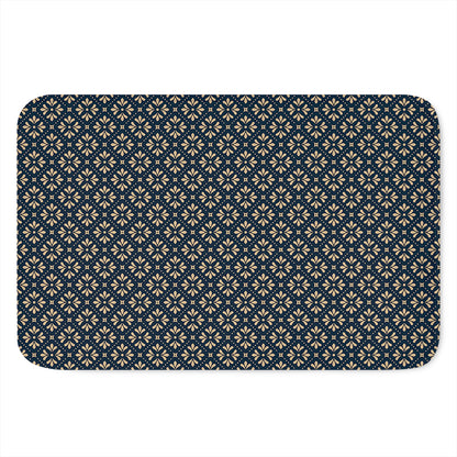 Geometric Floral Print Indoor Door Mat