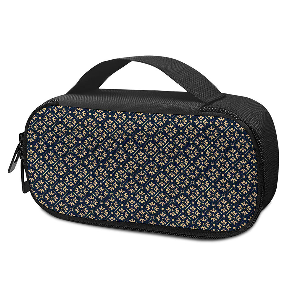 Geometric Floral Print Insulin Cooler Travel Case
