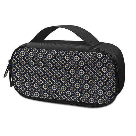 Geometric Floral Print Insulin Cooler Travel Case