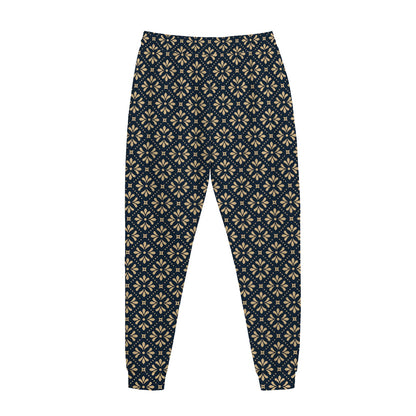 Geometric Floral Print Jogger Pants