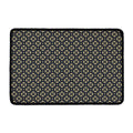 Geometric Floral Print Kitchen Mat