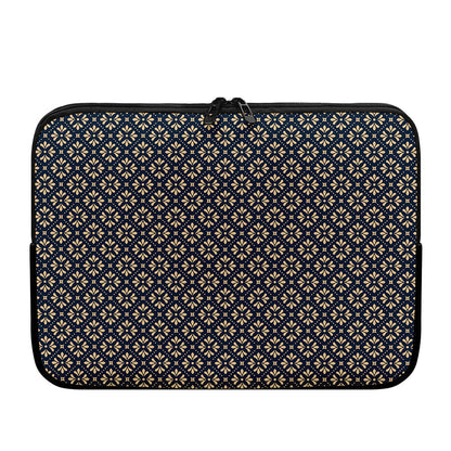 Geometric Floral Print Laptop Sleeve
