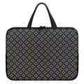 Geometric Floral Print Laptop Sleeve With Handle