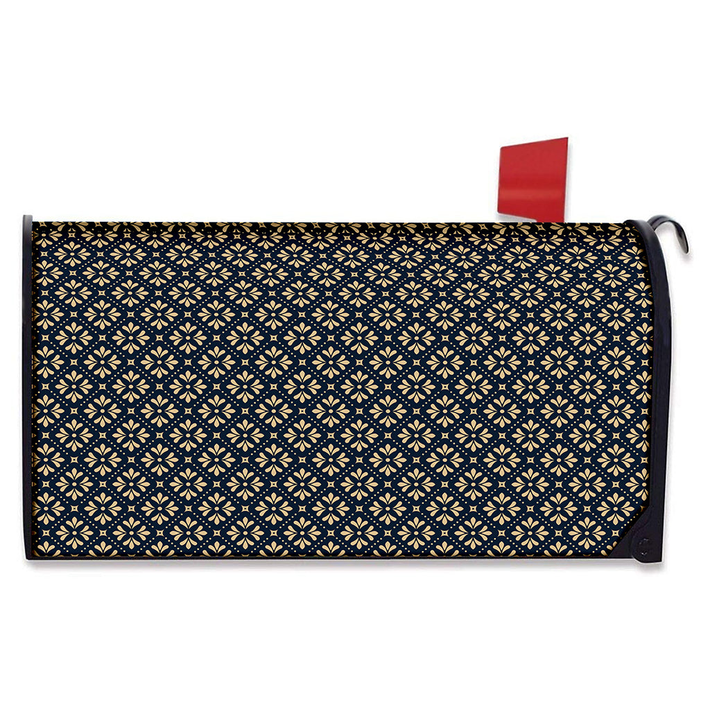 Geometric Floral Print Mailbox Cover