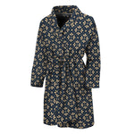 Geometric Floral Print Men's Bathrobe