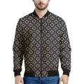 Geometric Floral Print Men's Bomber Jacket