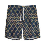Geometric Floral Print Men's Sports Shorts