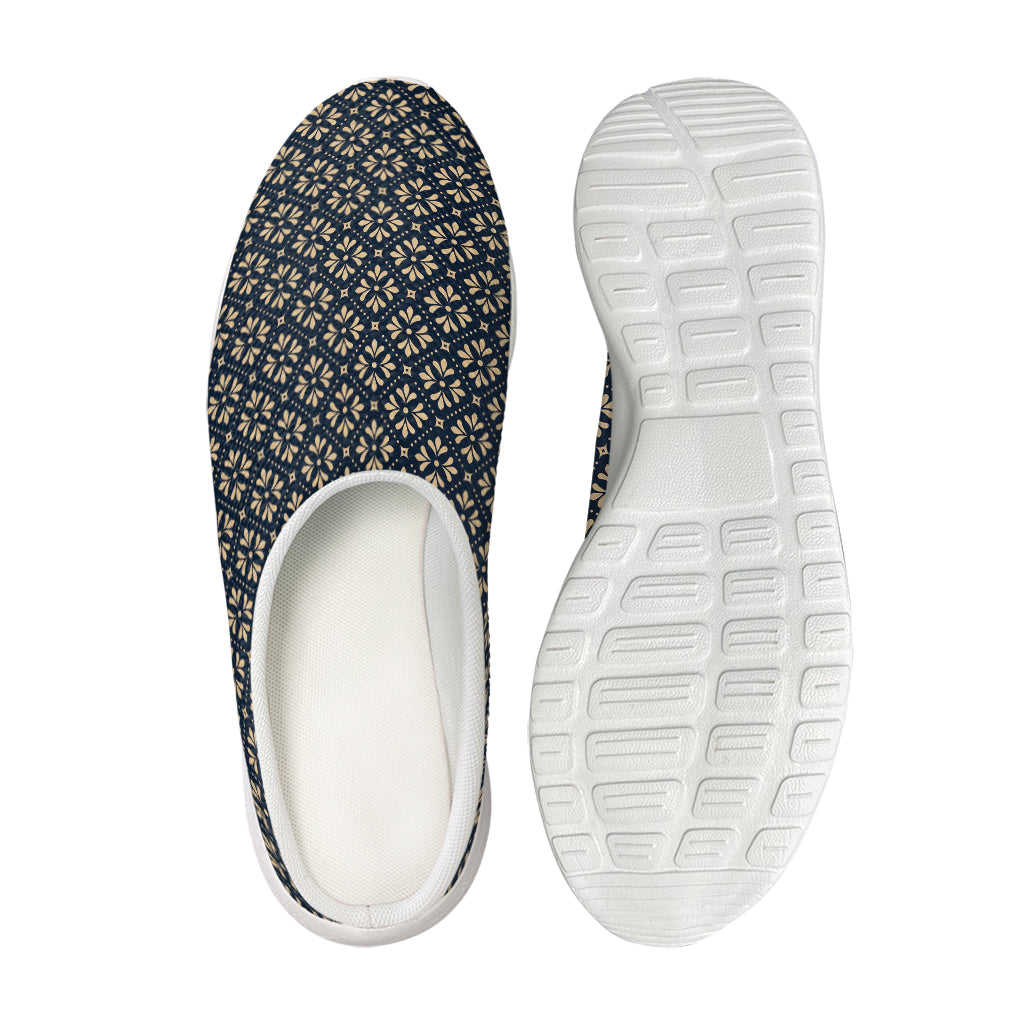 Geometric Floral Print Mesh Casual Shoes