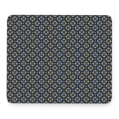 Geometric Floral Print Mouse Pad
