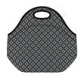Geometric Floral Print Neoprene Lunch Bag